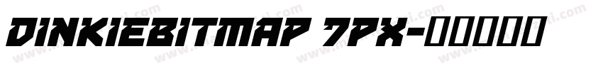 DinkieBitmap 7px字体转换